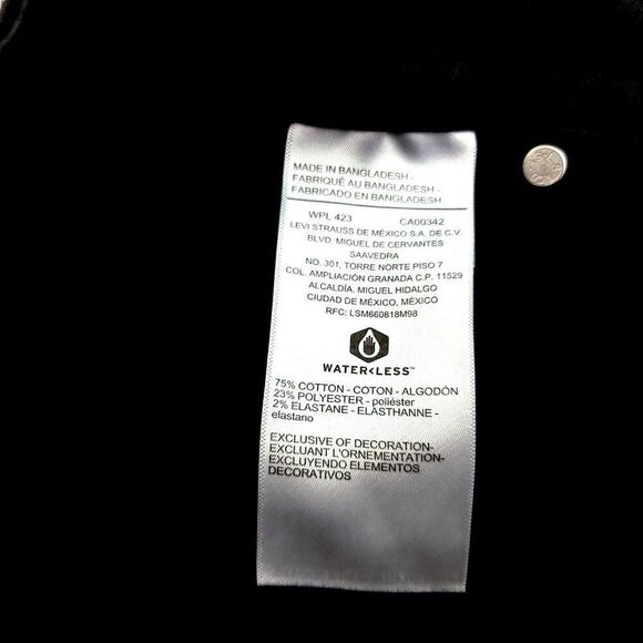 Levi's Signature Black Totally Shaping Straight Denim Women's Jeans 36/30 18M Hi - Picture 6 of 10